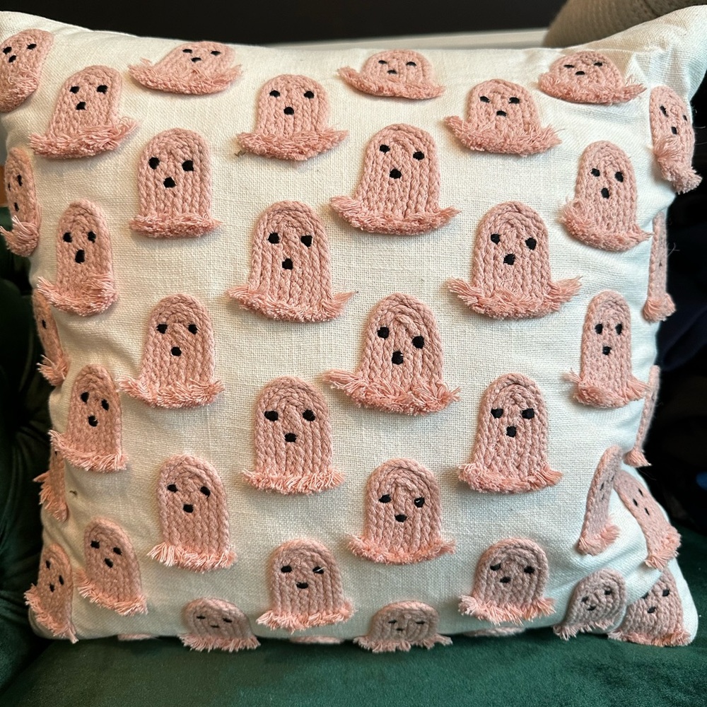 Indigo moon ghost pillow, new without tags